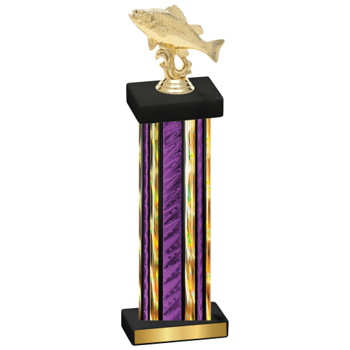 Single Purple Glacier Fishing Trophy