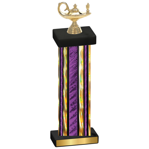 Single Purple Glacier Academics Trophy