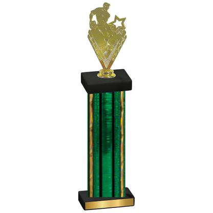 Single Green Glacier Rugby Trophy