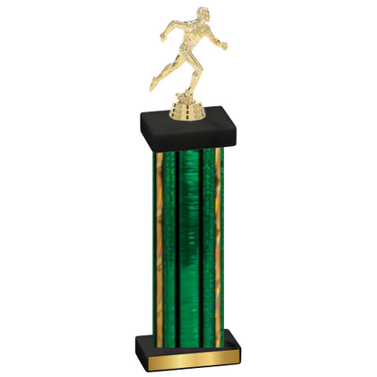 Single Green Glacier Running Trophy