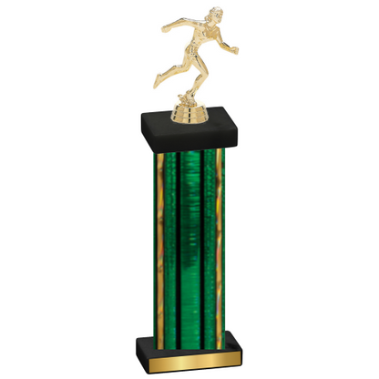 Single Green Glacier Running Trophy