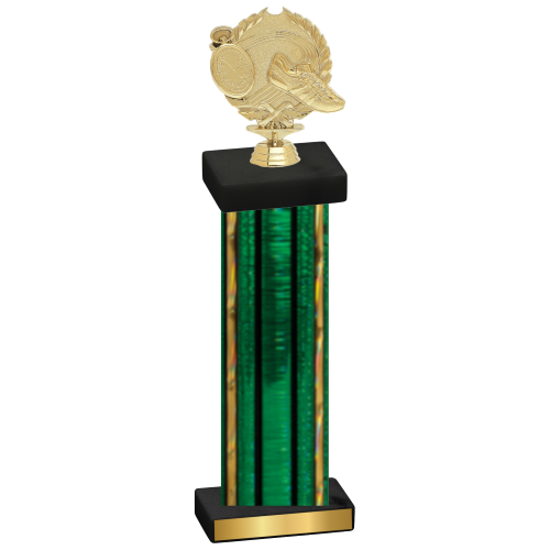 Single Green Glacier Running Trophy