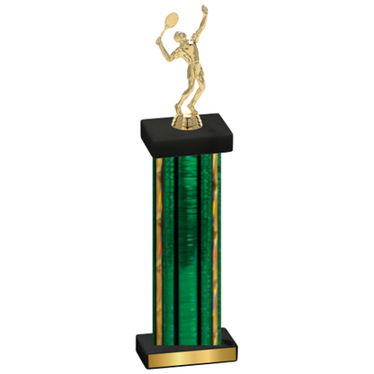 Single Green Glacier Tennis Trophy