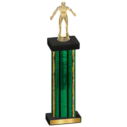 Single Green Glacier Wrestling Trophy