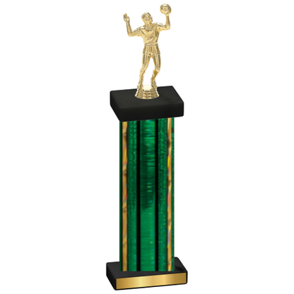 Single Green Glacier Volleyball Trophy