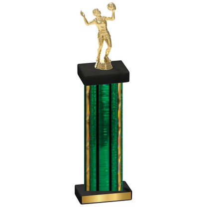 Single Green Glacier Volleyball Trophy