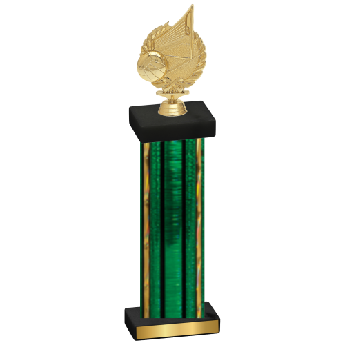 Single Green Glacier Volleyball Trophy