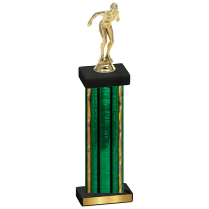 Single Green Glacier Tennis Trophy