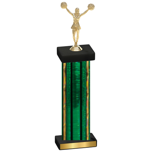 Single Green Glacier Cheerleading Trophy