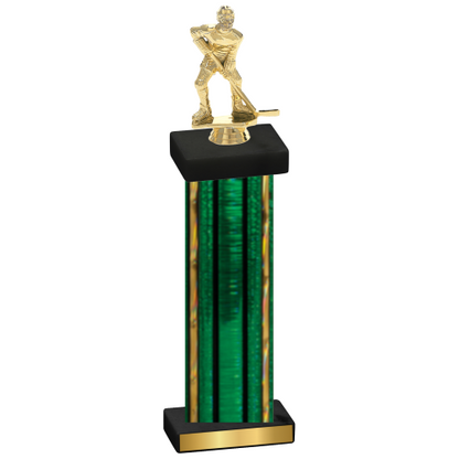 Single Green Glacier Hockey Trophy