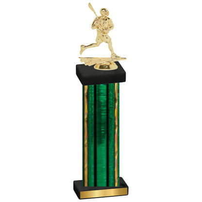 Single Green Glacier Lacrosse Trophy