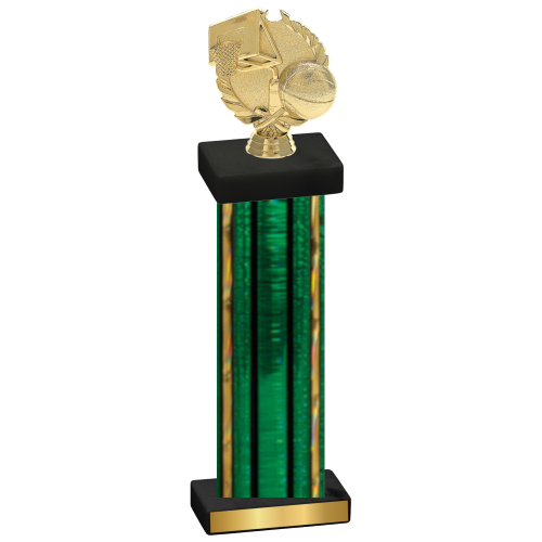 Single Green Glacier Basketball Trophy