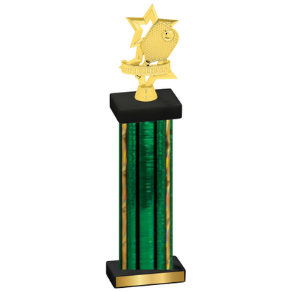 Single Green Glacier Pickleball Trophy