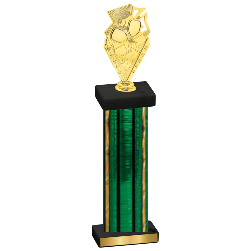 Single Green Glacier Pickleball Trophy