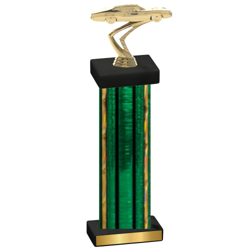 Single Green Glacier Cars Trophy