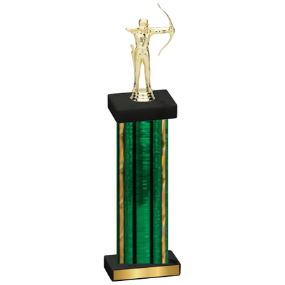 Single Green Glacier Archery Trophy