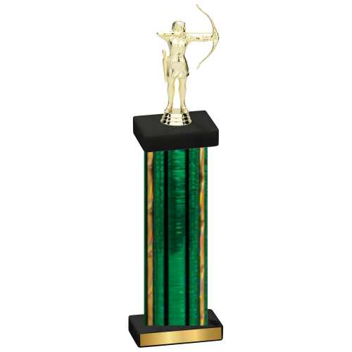 Single Green Glacier Archery Trophy