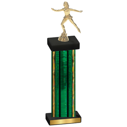 Single Green Glacier Skater Trophy