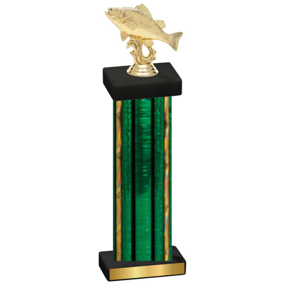 Single Green Glacier Fishing Trophy