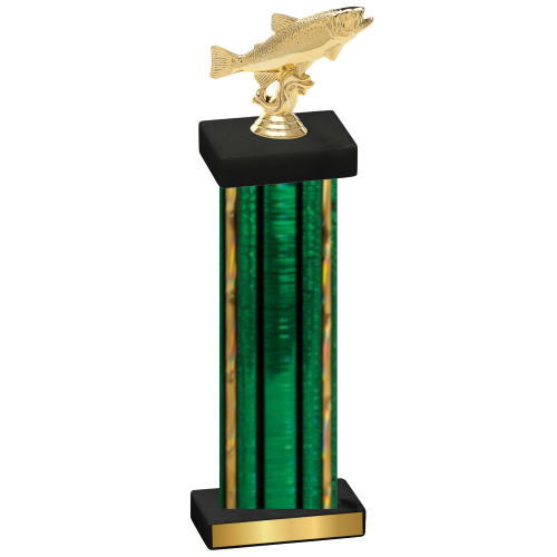 Single Green Glacier Fishing Trophy