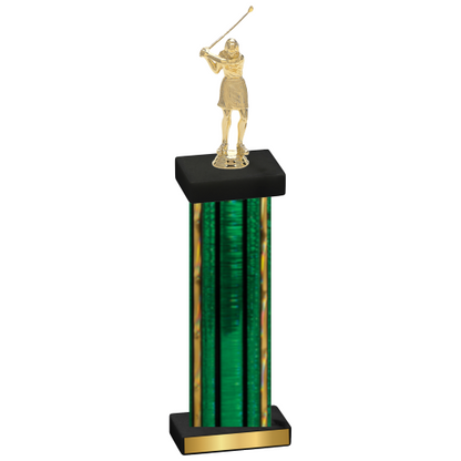 Single Green Glacier Golf Trophy