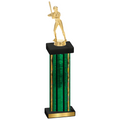 Single Green Glacier Softball Trophy