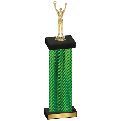 Single Green Carbon Fiber Victory Trophy