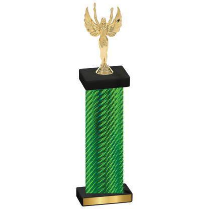 Single Green Carbon Fiber Victory Trophy