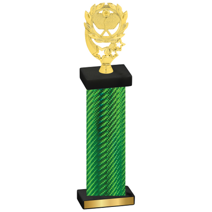 Single Green Carbon Fiber Pickleball Trophy