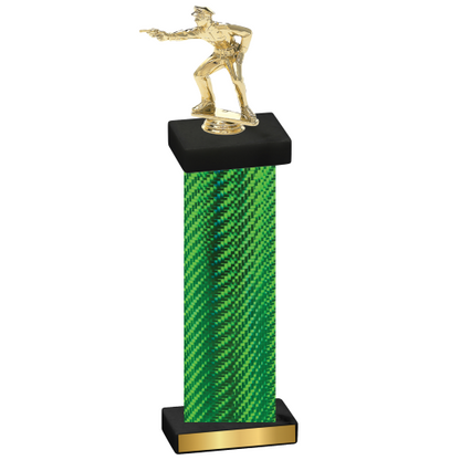 Single Green Carbon Fiber Shooter Trophy