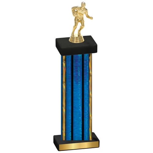 Single Blue Glacier Rugby Trophy