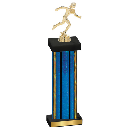 Single Blue Glacier Running Trophy