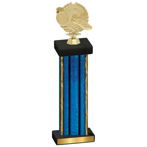 Single Blue Glacier Running Trophy