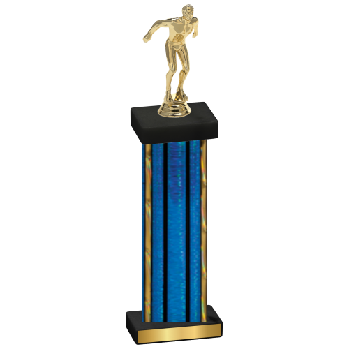 Single Blue Glacier Swimming Trophy