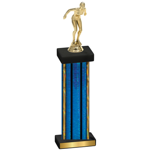 Single Blue Glacier Tennis Trophy