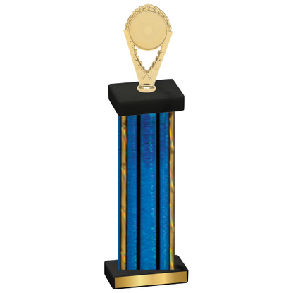 Single Blue Glacier Insert Trophy