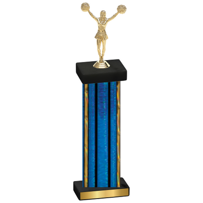 Single Blue Glacier Cheerleading Trophy