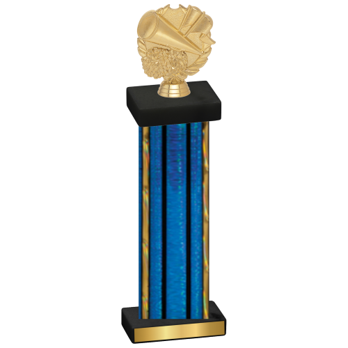 Single Blue Glacier Cheerleading Trophy