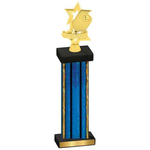 Single Blue Glacier Pickleball Trophy