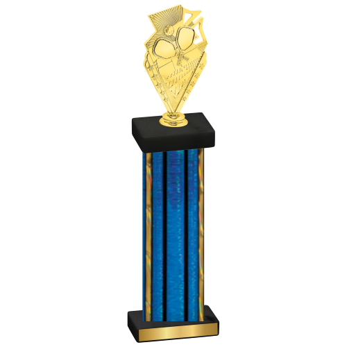 Single Blue Glacier Pickleball Trophy