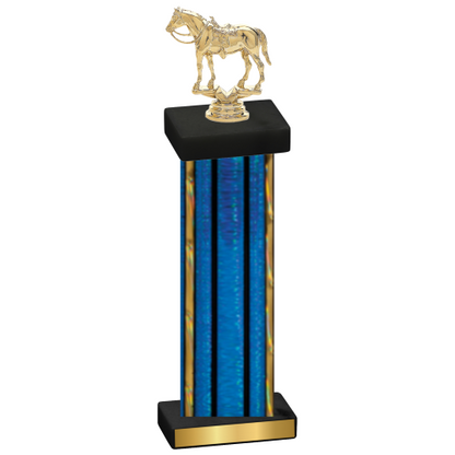 Single Blue Glacier Horses Trophy