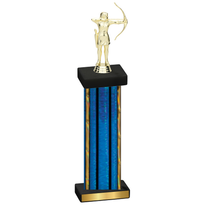 Single Blue Glacier Archery Trophy