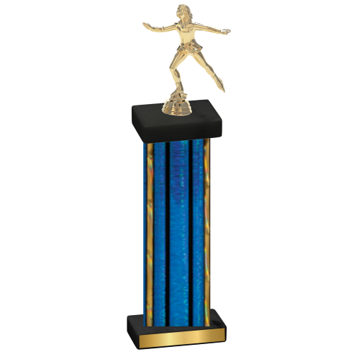 Single Blue Glacier Skater Trophy