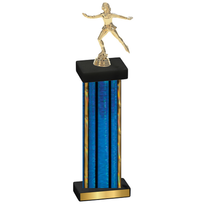 Single Blue Glacier Skater Trophy