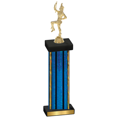 Single Blue Glacier Majorette Trophy