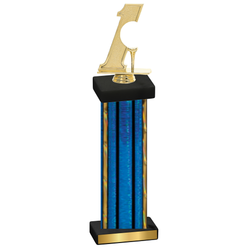 Single Blue Glacier Golf Trophy