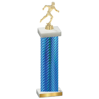 Single Blue Carbon Fiber Running Trophy