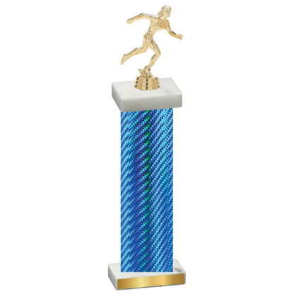 Single Blue Carbon Fiber Running Trophy