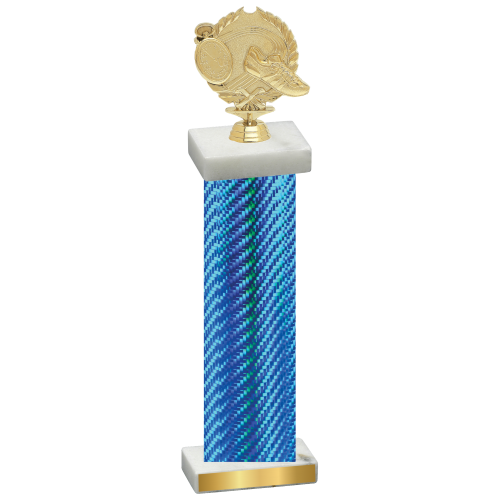 Single Blue Carbon Fiber Running Trophy