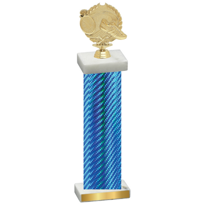 Single Blue Carbon Fiber Running Trophy